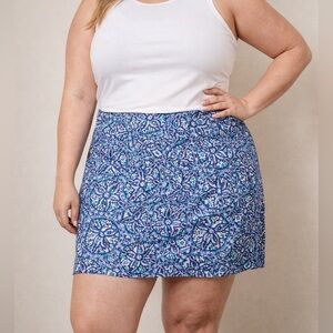 Vineyard Vines Golf Tennis Skirt Size 16 Blue Medallion Print Athletic Skort